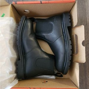 WORX by Red Wing Men’s size 8 steel toe leather Chelsea boot SLIP-ON